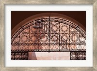 Moorish architecture, iron gate Rabat medina, Morocco Fine Art Print