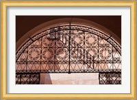 Moorish architecture, iron gate Rabat medina, Morocco Fine Art Print