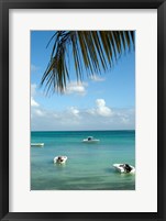 Mauritius, Grand Baie, Boats anchored in Grand Baie Fine Art Print