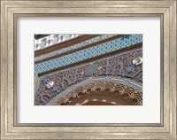 Morocco, Casablanca, Ornate Royal Palace entry Fine Art Print