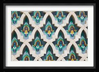 MOROCCO, Hassan II Mosque, Islamic Tile Detail Fine Art Print