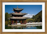 Marble Bridge to Pagoda, Yunnan, China Fine Art Print