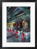 Interior of West Annex Hall, Temple of Heaven, Beijing, China Fine Art Print