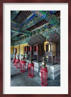 Interior of West Annex Hall, Temple of Heaven, Beijing, China Fine Art Print