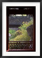 Landscape in Traditional Chinese Garden, Shanghai, China Fine Art Print