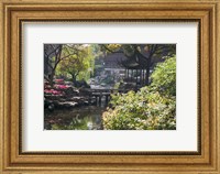 Landscape of Traditional Chinese Garden, Shanghai, China Fine Art Print