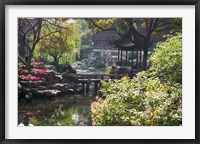 Landscape of Traditional Chinese Garden, Shanghai, China Fine Art Print