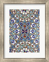 Morocco, Hassan II Mosque mosaic, Islamic tile detail Fine Art Print