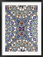 Morocco, Hassan II Mosque mosaic, Islamic tile detail Fine Art Print