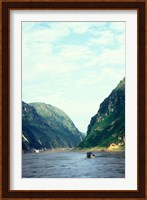 Landscape of Wu Gorge, Three Gorges, Yangtze River, China Fine Art Print