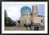 Masjid Sabz, the Green  Mosque in Balkh, Afghanistan Framed Print