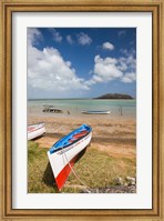 Mauritius, Rodrigues Island, fishing boats Fine Art Print