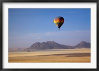 Hot air balloon over Namib Desert, Africa Fine Art Print