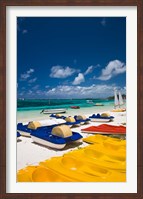 Mauritius, Belle Mare, watercraft for rent Fine Art Print