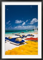 Mauritius, Belle Mare, watercraft for rent Fine Art Print