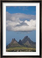 Mauritius, Curepipe, Mountains from Trou aux Cerfs Fine Art Print