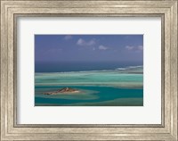 Mauritius, Rodrigues Island, Lagoon and Ile Hermitage Fine Art Print