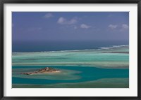 Mauritius, Rodrigues Island, Lagoon and Ile Hermitage Fine Art Print