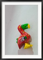 Red wooden Dodo bird toy, Mauritius Fine Art Print