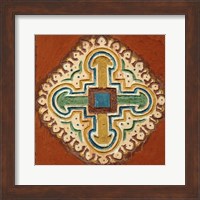 Mauritania, Cross depicted on a wall in Oualata Fine Art Print