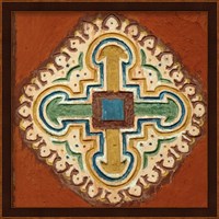 Mauritania, Cross depicted on a wall in Oualata Fine Art Print