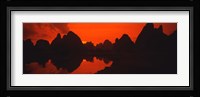 Panoramic of Guilin, Yangshao Li River, Limestone Mountains, China Fine Art Print