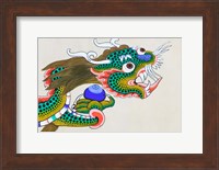 Painting of Dragon, Thimphu, Bhutan Fine Art Print