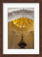 Door and wall tiles on Islamic law courts, Morocco Fine Art Print