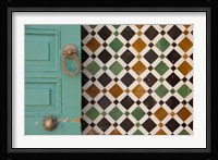 Morocco, Islamic law courts, door knocker Framed Print