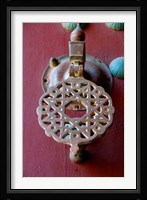 Morocco, Islamic law courts, moorish door Fine Art Print