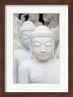 Myanmar, Mandalay, Stone carver, marble Buddhas Fine Art Print