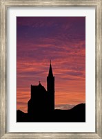 Namibia, Luderitz, Church at sunrise Fine Art Print