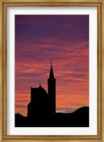 Namibia, Luderitz, Church at sunrise Fine Art Print