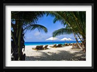 Private beach, Anse Bambous Beach, Seychelles Fine Art Print
