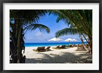 Private beach, Anse Bambous Beach, Seychelles Fine Art Print