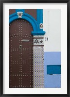 MOROCCO, Rabat: Kasbah des Oudaias, Doorway Detail Fine Art Print