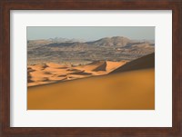 MOROCCO, Tafilalt, MERZOUGA: Erg Chebbi Dunes sunset Fine Art Print