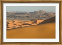 MOROCCO, Tafilalt, MERZOUGA: Erg Chebbi Dunes sunset Fine Art Print