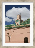 Mosque in Old Marrakech, Ali Ben Youssef, Marrakech, Morocco Fine Art Print