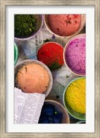 Natural Dyes, The Souqs of Marrakech, Marrakech, Morocco Fine Art Print