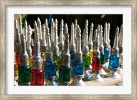 Perfume Bottles, The Souqs of Marrakech, Marrakech, Morocco Fine Art Print