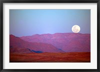 Namibia, Sossusvlei, NamibRand Nature Reserve, Full moon Fine Art Print