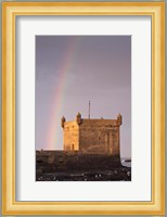 Rainbow over fortress, Essaouira, Morocco Fine Art Print