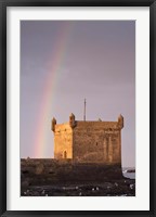 Rainbow over fortress, Essaouira, Morocco Fine Art Print