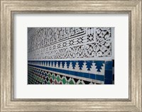 Close up of design on Islamic law courts, Morocco Fine Art Print