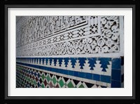 Close up of design on Islamic law courts, Morocco Fine Art Print