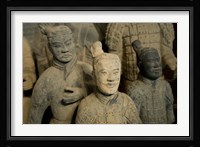Ranks and uniroms of terra cotta warrior figures Fine Art Print