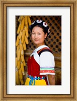 Naxi Minority Woman in Traditional Ethnic Costume, China Fine Art Print