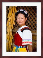 Naxi Minority Woman in Traditional Ethnic Costume, China Fine Art Print