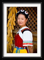 Naxi Minority Woman in Traditional Ethnic Costume, China Fine Art Print